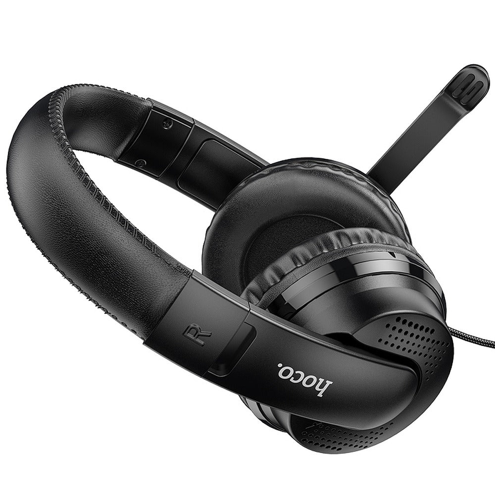 Casti Gaming 3.5mm HOCO W103, Negre