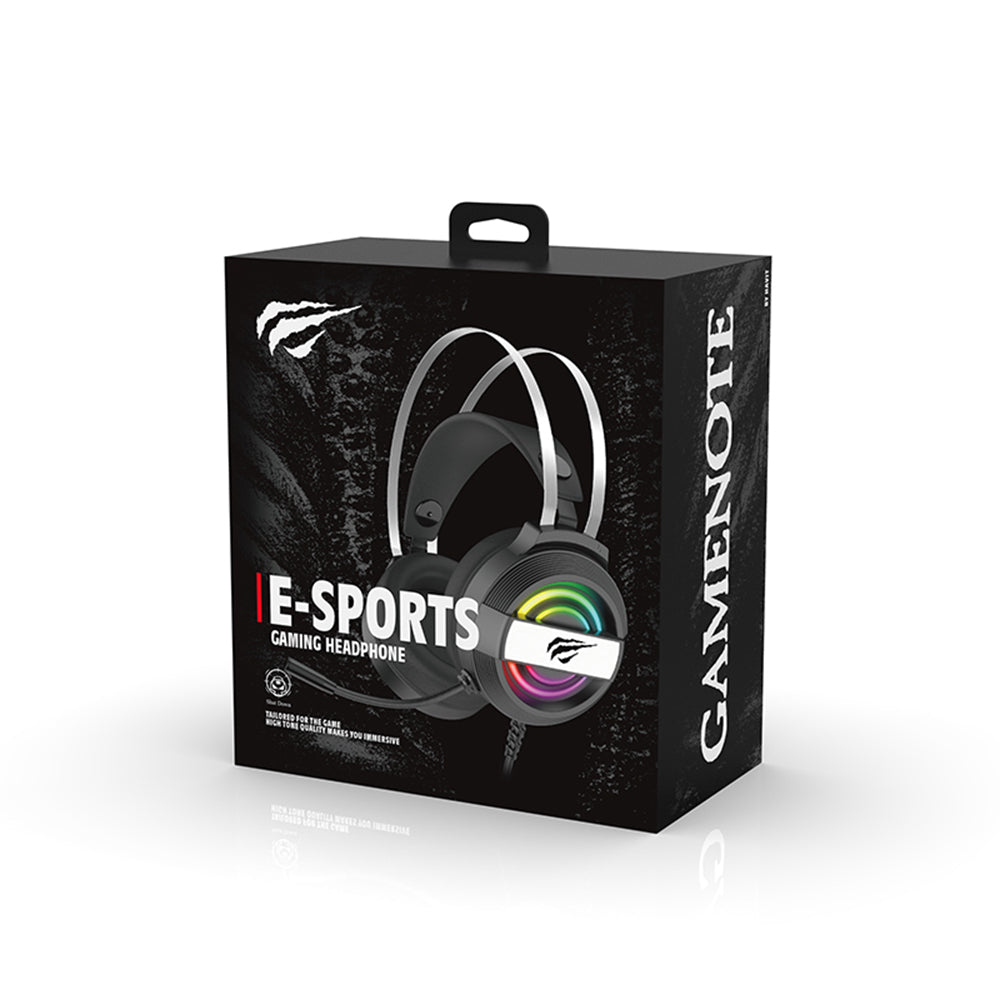 Casti Gaming USB HAVIT H2230U, 1.8m, Albe