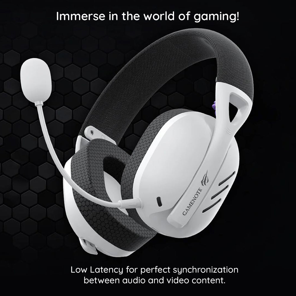 Casti Gaming Wireless HAVIT Fuxi-H3, BT / Wi-Fi / Wired, Gri