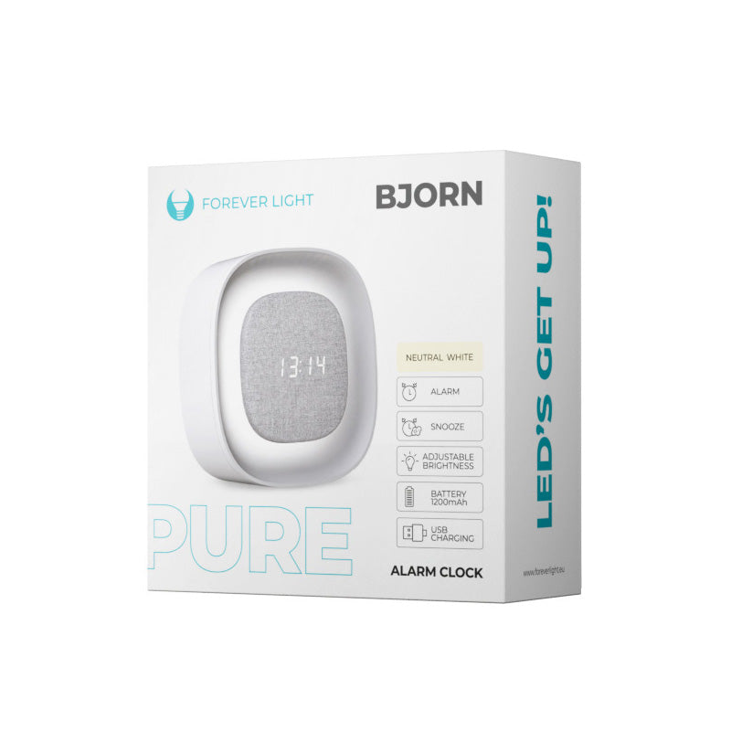 Ceas Digital Forever Pure FNL-03 Bjorn, Alb