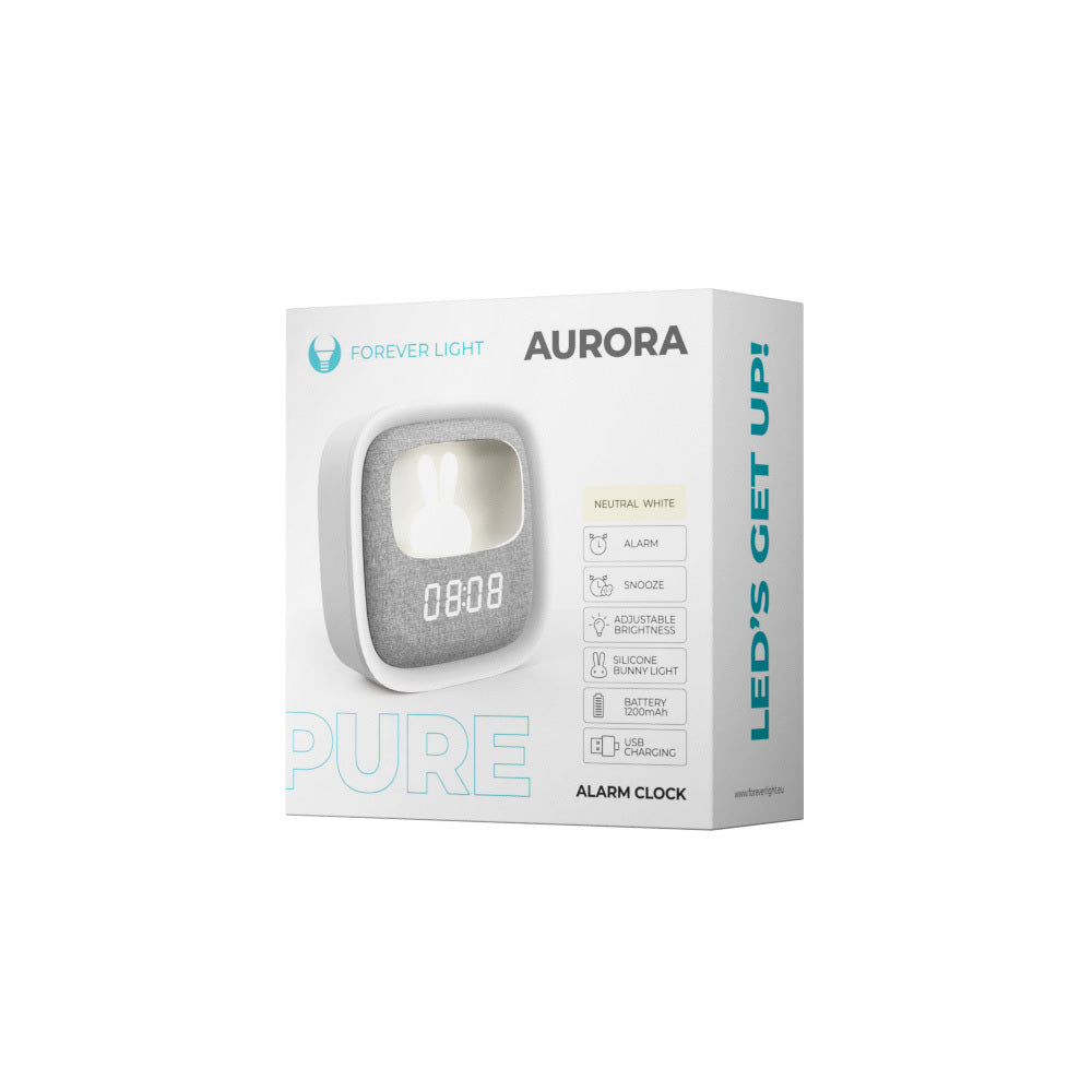 Ceas Digital Forever Pure FNL-06 Aurora, Alb