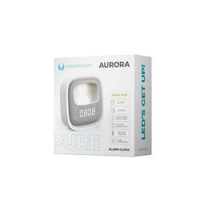 Ceas Digital Forever Pure FNL-06 Aurora, Alb