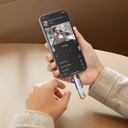 Cititor Card Lightning McDodo OT-7850, USB-A (OTG) - microSD, Negru