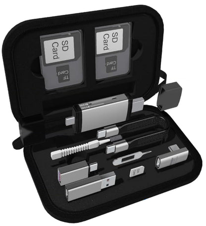 Cititor Card USB / USB-C OEM OmniLink Pro-002 Travel, 7in1, Gri