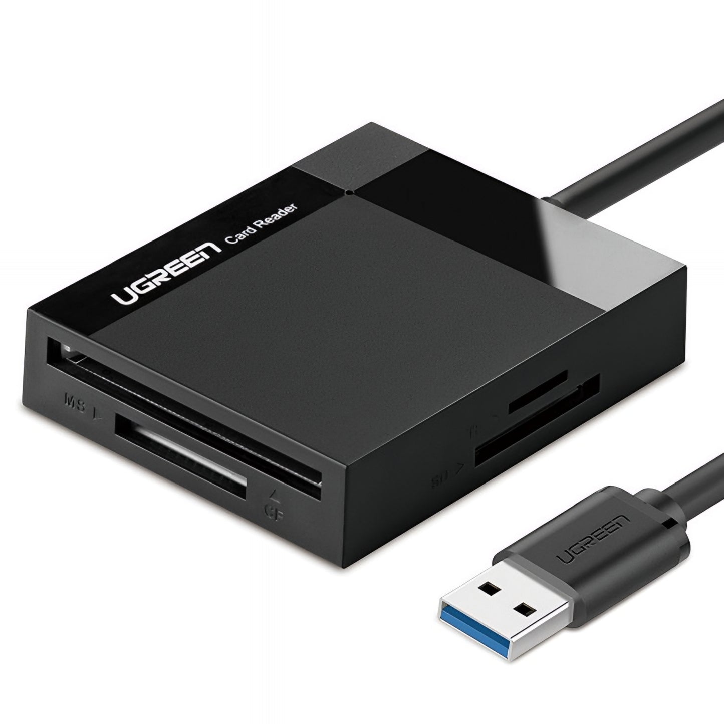 Cititor Card USB 3.0 UGREEN CR125, SD - microSD - CF - MS, Negru