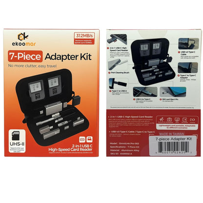 Cititor Card USB / USB-C OEM OmniLink Pro-002 Travel, 7in1, Gri