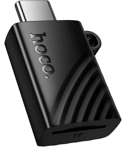 Cititor Card USB-C HOCO HB53, microSD, Negru