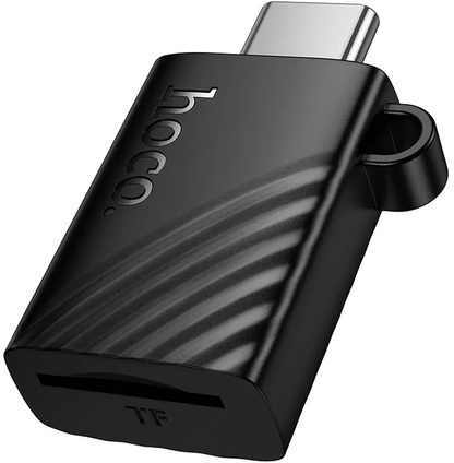 Cititor Card USB-C HOCO HB53, microSD, Negru