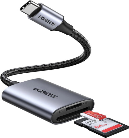 Cititor Card USB-C UGREEN CM401, SD - microSD, Gri