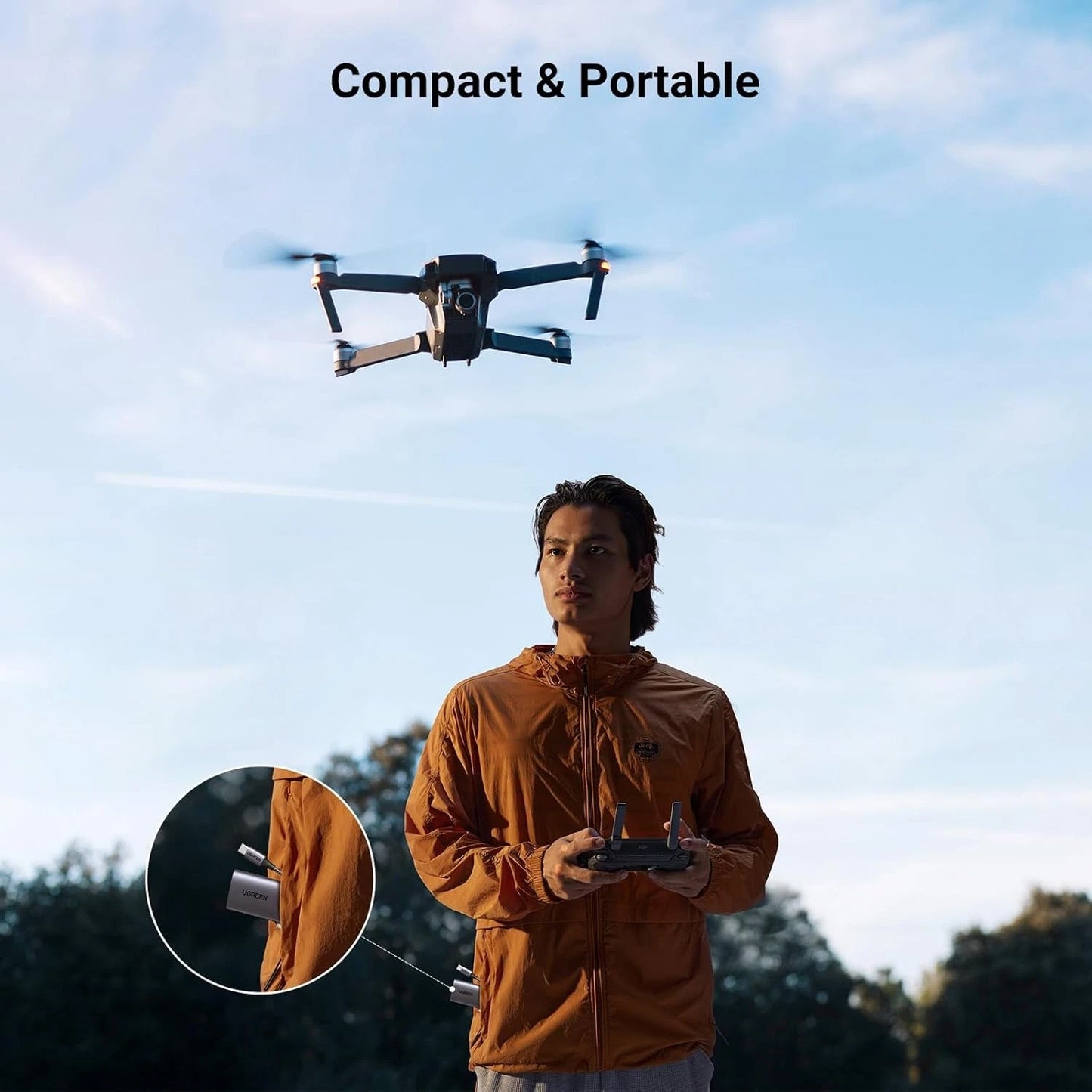 Cititor Card USB-C UGREEN CM401, SD - microSD, Gri