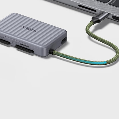 Cititor Card USB-C cu Organizator UGREEN 55886, 2 x SD - microSD, Gri