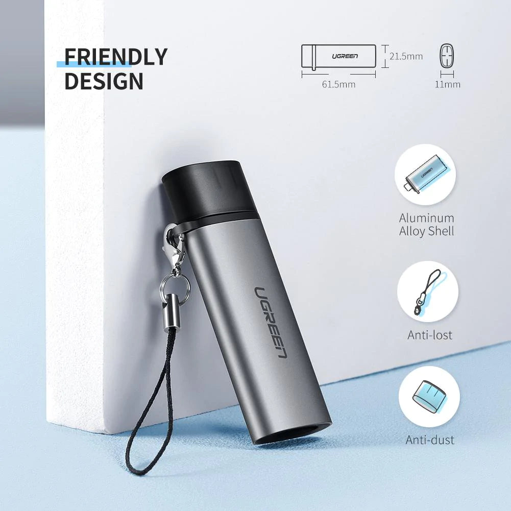 Cititor Card USB-C UGREEN CM184, SD - microSD, Gri