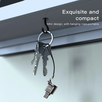 Cititor Card USB-C Yesido GS19, USB-A (OTG) - microSD, Gri