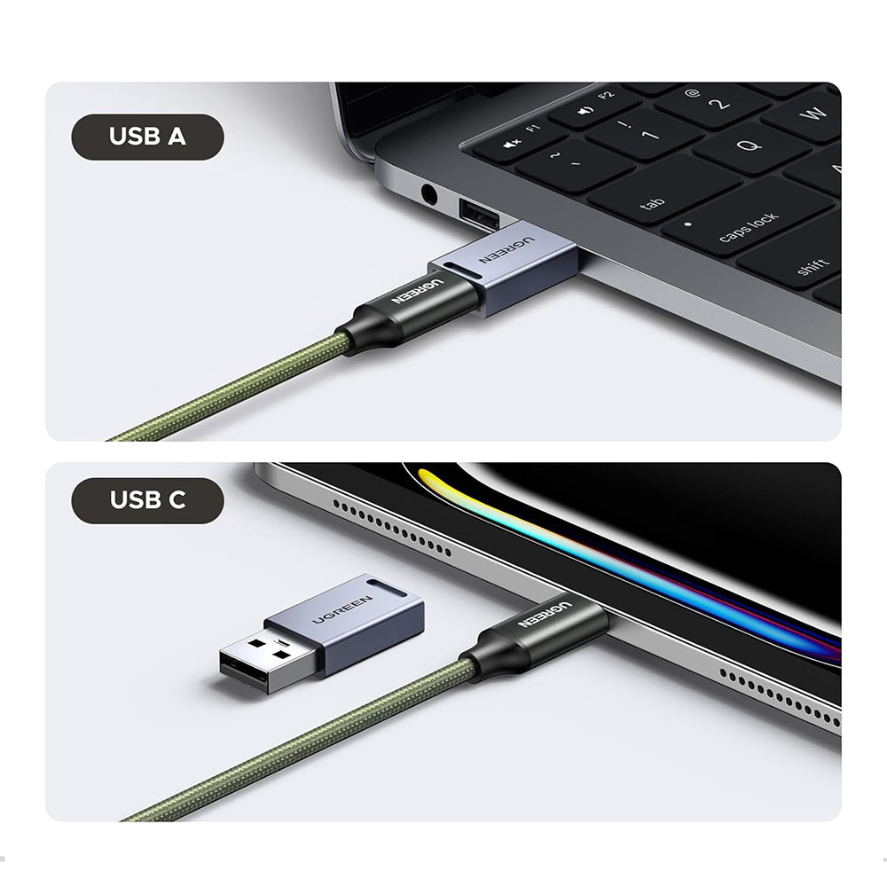 Cititor Card USB / USB-C cu Organizator UGREEN CM856 (55899), 2 x SD - microSD, Gri