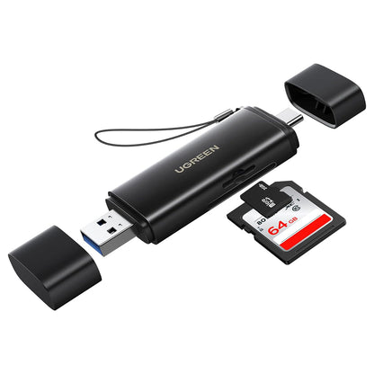 Cititor Card USB / USB-C UGREEN CM803 (65024), SD - microSD, Negru