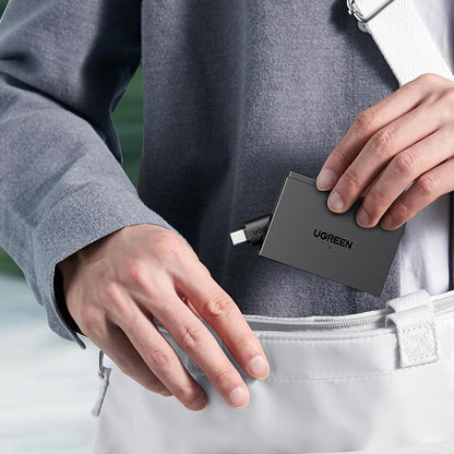 Cititor Card USB / USB-C UGREEN CM812 (45167), SD - microSD - 2 x USB-A, Negru