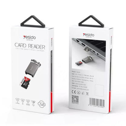 Cititor Card USB Yesido GS20, microSD, Gri