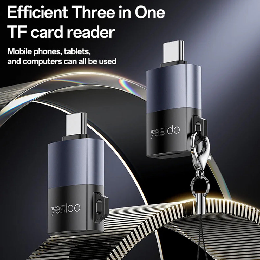 Cititor Card USB Yesido GS37, microSD, Negru