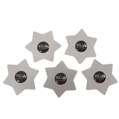 Clips Metalic Xili Hexagon, Set 5 bucati