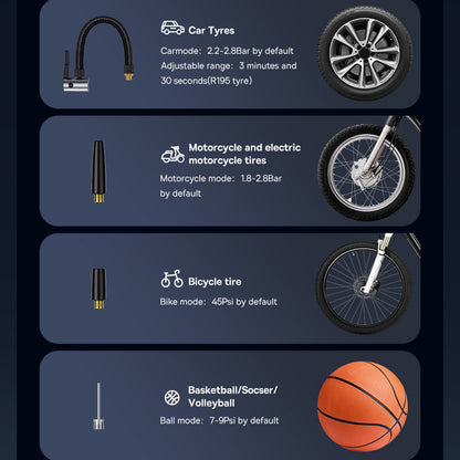 Compresor Auto Baseus Mega EnergyPump CRNL060001