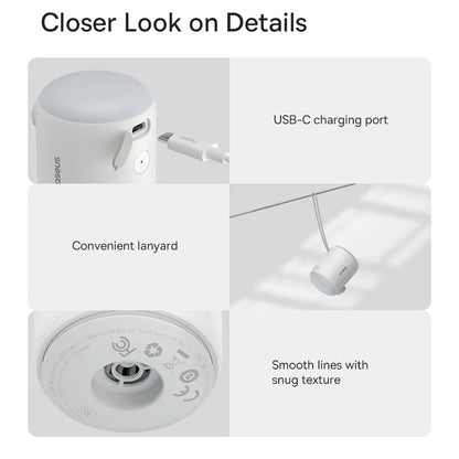 Pompa Baseus PocketGo pentru pentru saltele gonflabile, Alba C11157700221-00