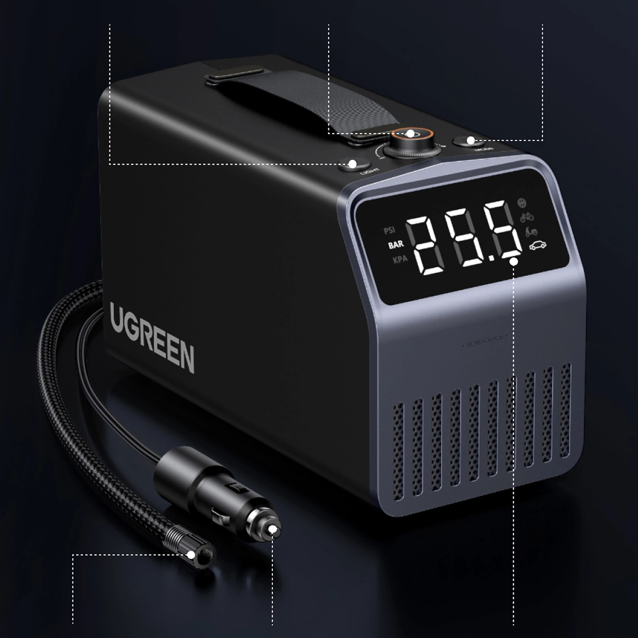 Compresor Auto UGREEN Digital Display