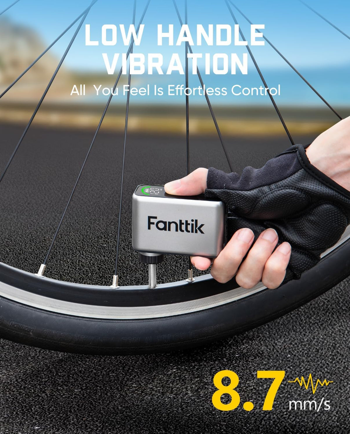 Compresor Bicicleta Fanttik X10 Ace Tiny, Gri