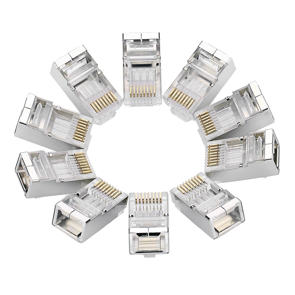 Conector Retea UGREEN NW111, RJ45, Cat6, Set 10 bucati