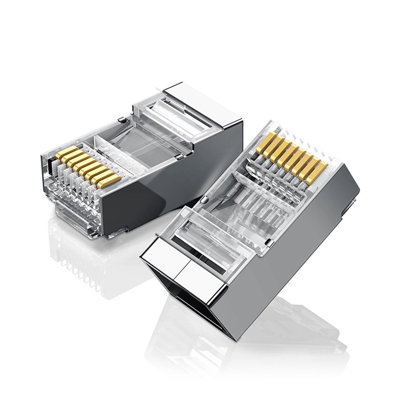 Conector Retea UGREEN NW111, RJ45, Cat6, Set 50 bucati