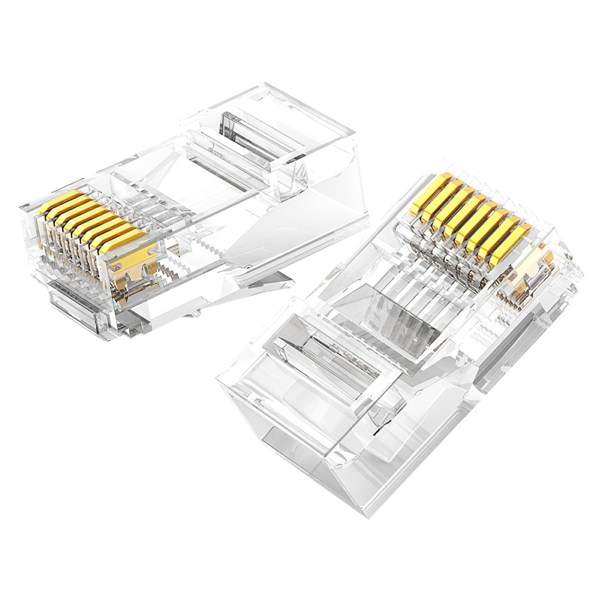 Conector Retea UGREEN NW120, RJ45, Cat6, Set 100 bucati