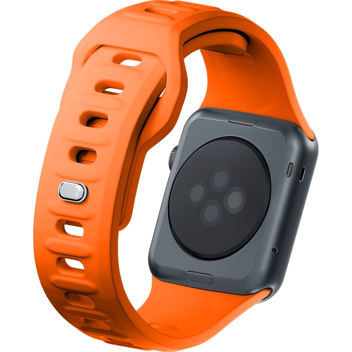 Curea 3MK Silicone pentru Apple Watch 41mm / 40mm / 38mm Series, Portocalie