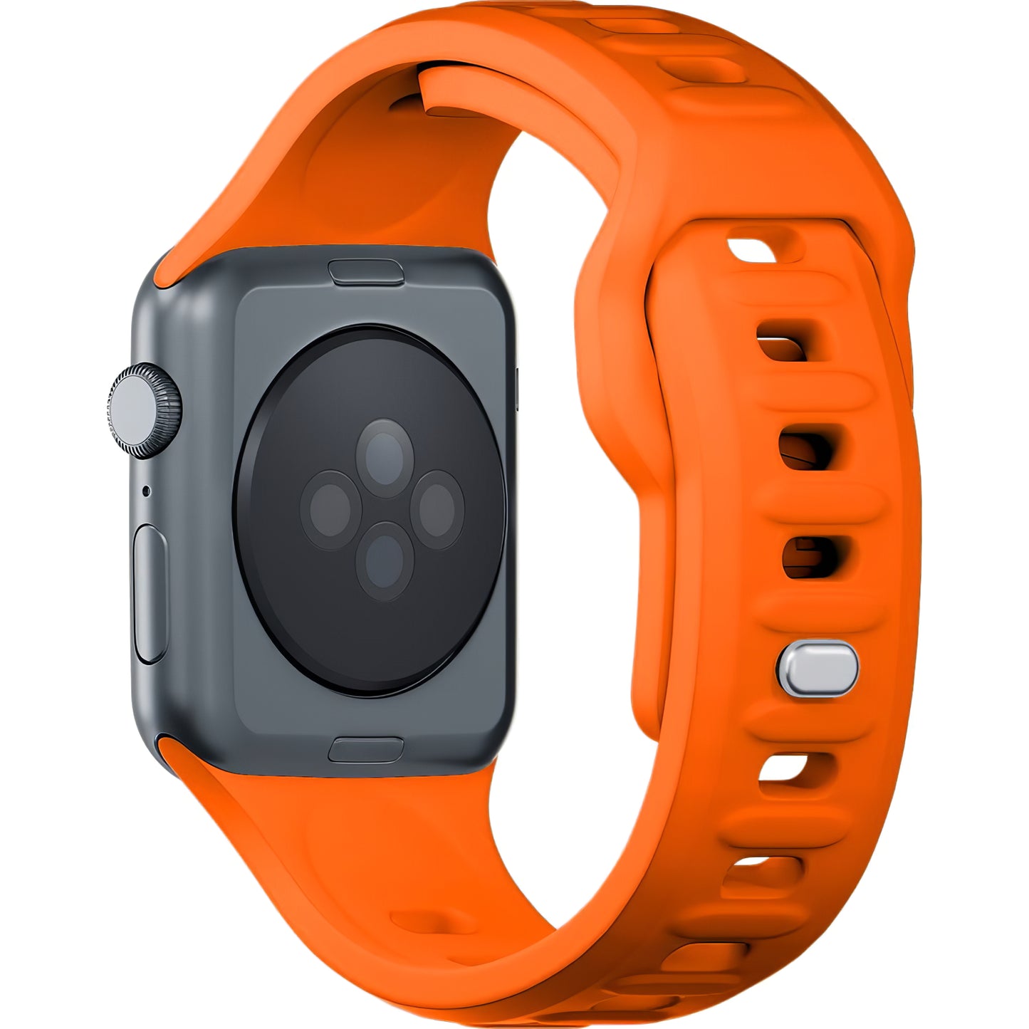 Curea 3MK Silicone pentru Apple Watch 41mm / 40mm / 38mm Series, Portocalie