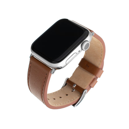 Curea Fixed Leather pentru Apple Watch 49mm / 46mm / 45mm / 44mm / 42mm Series, Maro