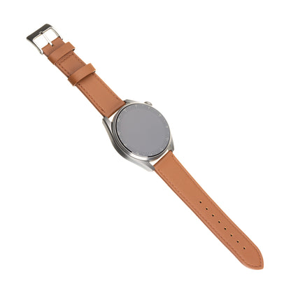 Curea Fixed Leather pentru Samsung Galaxy Watch / Huawei Watch Series, 20mm, Maro