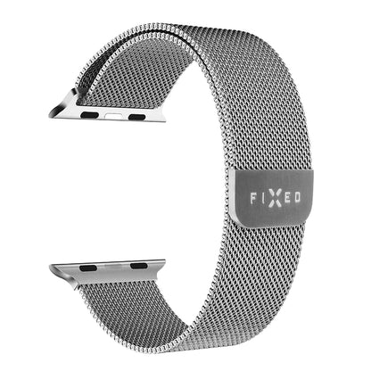 Curea Fixed Mesh pentru Apple Watch 42mm / 41mm / 40mm / 38mm Series, Argintie
