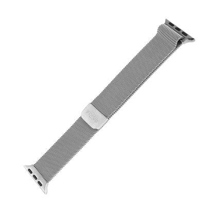 Curea Fixed Mesh pentru Apple Watch 49mm / 46mm / 45mm / 44mm / 42mm Series, Argintie