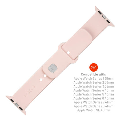 Curea Fixed Silicone Sporty pentru Apple Watch 42mm / 41mm / 40mm / 38mm Series, Roz