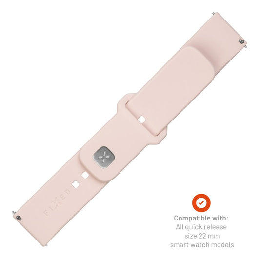 Curea Fixed Silicone Sporty pentru Huawei Watch / Xiaomi Watch Series, 22mm, Roz
