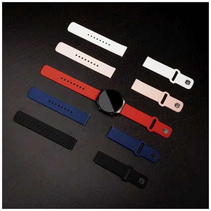 Curea Fixed Silicone Sporty pentru Samsung Galaxy Watch / Huawei Watch Series, 20mm, Neagra