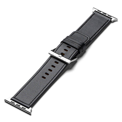 Curea Ringke Leather One pentru Apple Watch 49mm / 46mm / 45mm / 44mm / 42mm Series, Neagra