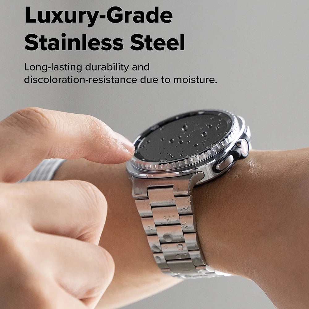 Curea Ringke Metal One Air pentru Samsung Galaxy Watch8 / Watch8 Classic Series, Argintie