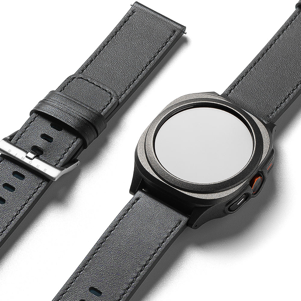 Curea Ringke One Basic Bold pentru Fossil Watch / Mobvoi Watch / Suunto Watch Series, 24mm, Neagra