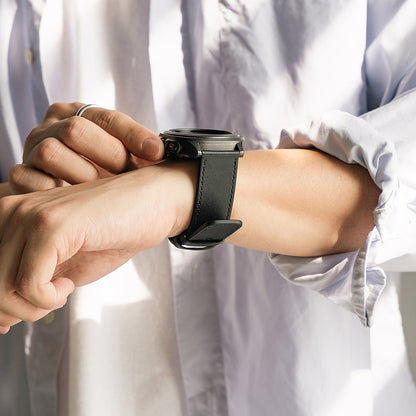 Curea Ringke One Basic Bold pentru Fossil Watch / Mobvoi Watch / Suunto Watch Series, 24mm, Neagra