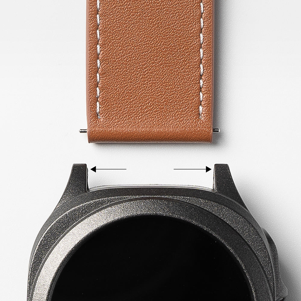 Curea Ringke One Basic Bold pentru Fossil Watch / Mobvoi Watch / Suunto Watch Series, 24mm, Neagra