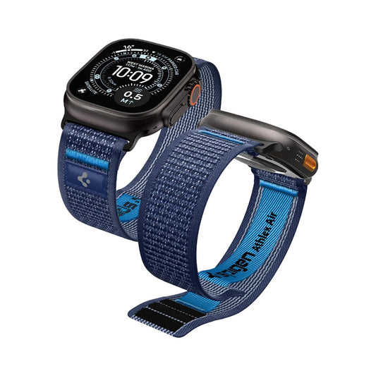Curea Spigen Athlex Air 2 pentru Apple Watch 49mm / 46mm / 45mm / 44mm Series, Bleumarin AMP10608