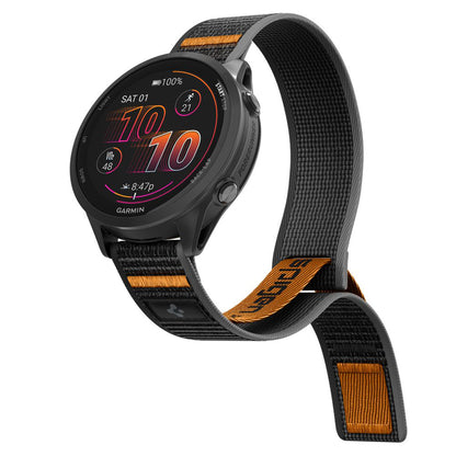 Curea Spigen Athlex Air 2 pentru Garmin Watch Venu / Forerunner Series, 22mm, Neagra Portocalie AMP11425