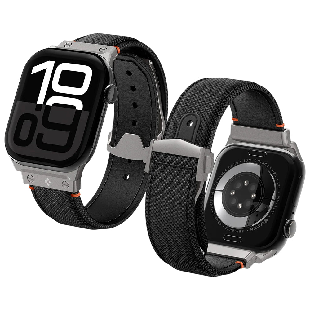 Curea Spigen Classic Fit pentru Apple Watch 49mm / 46mm / 45mm / 44mm / 42mm Series, Neagra AMP09304