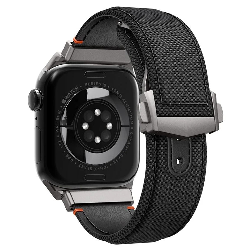 Curea Spigen Classic Fit pentru Apple Watch 49mm / 46mm / 45mm / 44mm / 42mm Series, Neagra AMP09304