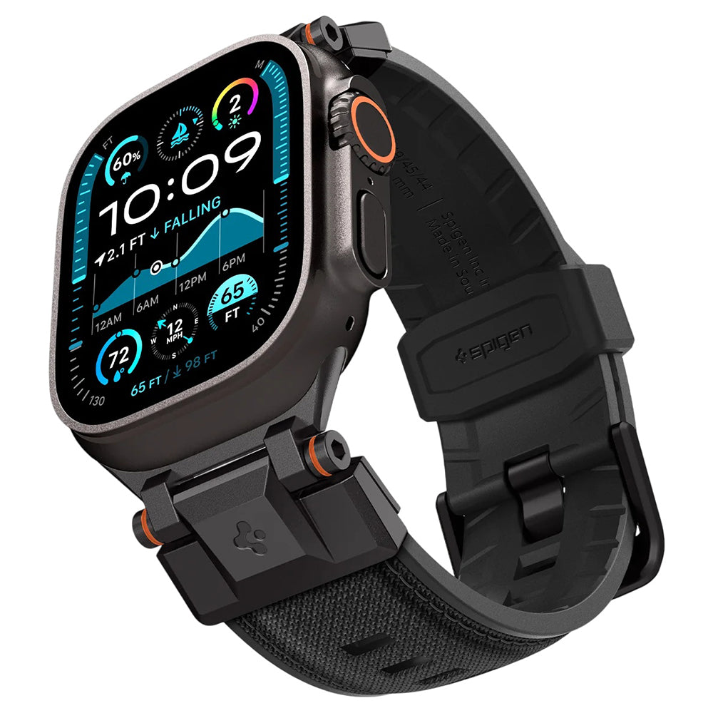 Curea Spigen DuraPro Armor pentru Apple Watch 49mm / 46mm / 45mm / 44mm / 42mm Series, Neagra AMP06065