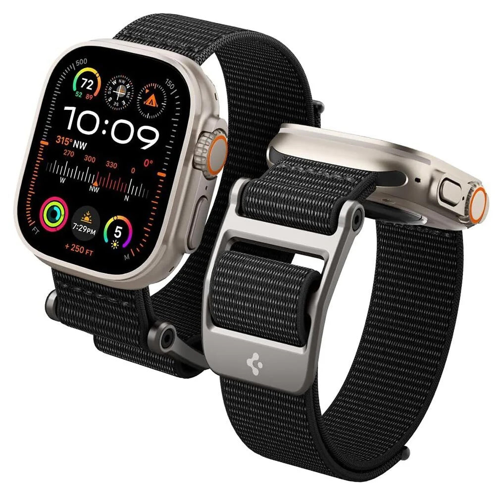 Curea Spigen DuraPro Flex pentru Apple Watch 49mm / 46mm / 45mm / 44mm Series, Neagra AMP02465